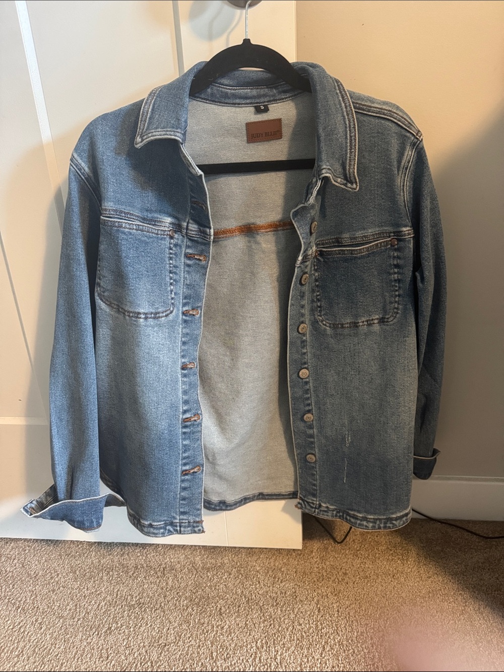 Judy Blue Light Blue Washed Denim shacket